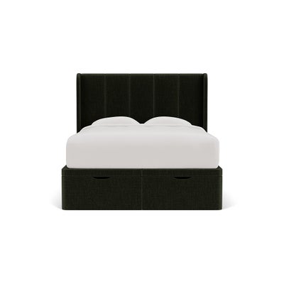 King Size Ottoman Storage Bed - Moss - Eco Chenille