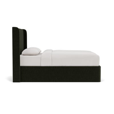 King Size Ottoman Storage Bed - Moss - Eco Chenille