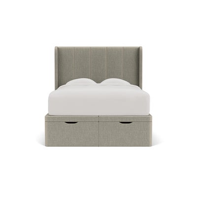 Double Ottoman Storage Bed - Natural - Eco Chenille