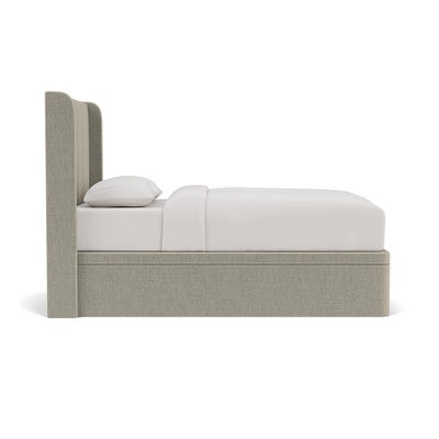 Double Ottoman Storage Bed - Natural - Eco Chenille