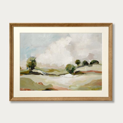 Pastoral Land Cloudy Day