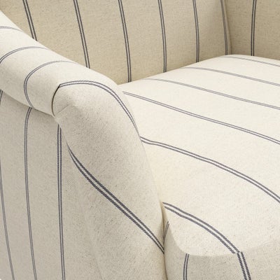 Armchair - Charcoal - Compton Stripe