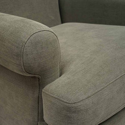 William - Armchair - Deep Forest - Cotton Linen Weave