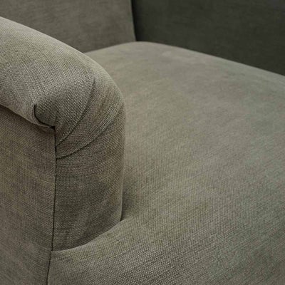 George - Armchair - Deep Forest - Cotton Linen Weave