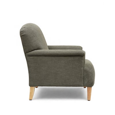 George - Armchair - Deep Forest - Cotton Linen Weave