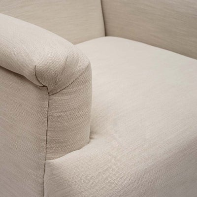 George - Armchair - Natural - Cotton Linen Weave