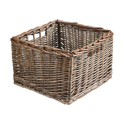 Medium Square Antique Wash Storage Basket