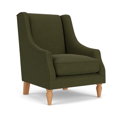Armchair - Forest Green - House Linen Mix