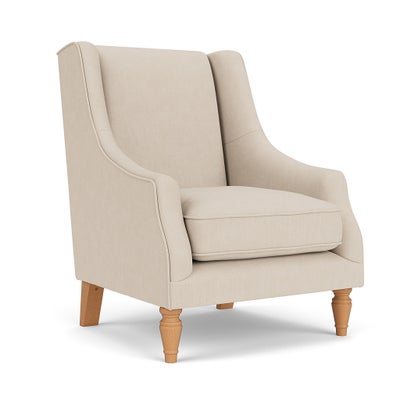 Armchair - Lily White - House Linen Mix