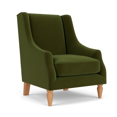 Armchair - Forest Green - Matt Velvet