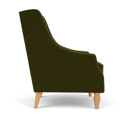 Armchair - Forest Green - Matt Velvet