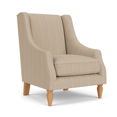 Armchair - Natural - Compton Stripe