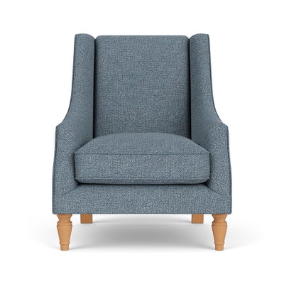 Armchair - Mid Blue - Aquaclean Oxford
