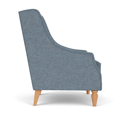 Armchair - Mid Blue - Aquaclean Oxford