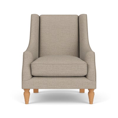 Armchair - Natural - Herringbone Weave
