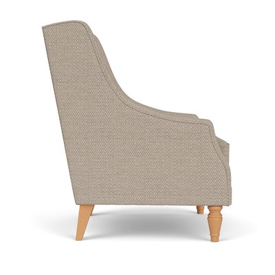 Armchair - Natural - Herringbone Weave