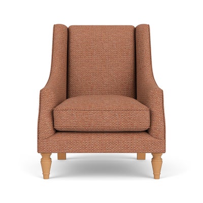 Armchair - Brick - Herringbone Weave