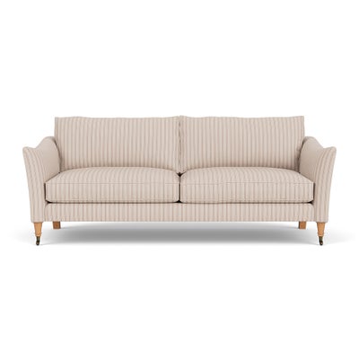 4 Seater Sofa - Flax - Kingham Stripe