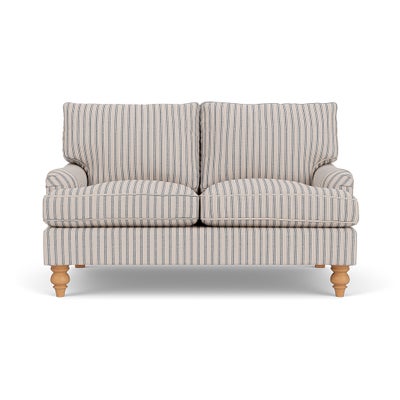 2 Seater Sofa - Indigo - Kingham Stripe