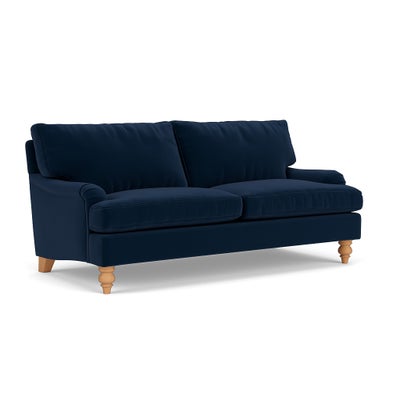 3 Seater - Deep Blue - Matt Velvet