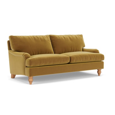 3 Seater - Mustard - Matt Velvet