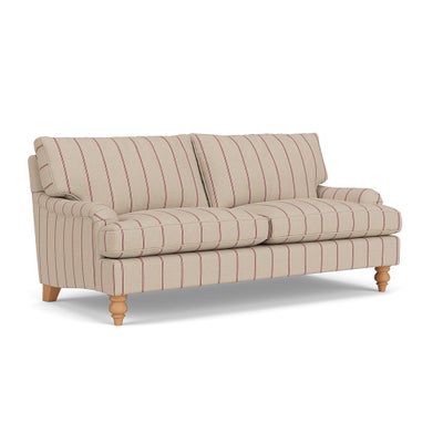 3 Seater - Raspberry - Compton Stripe