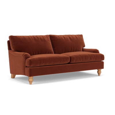 3 Seater - Brick - Matt Velvet