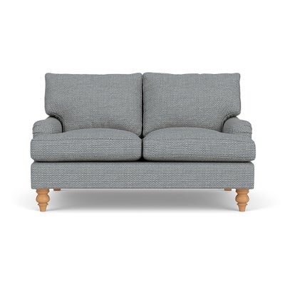 2 Seater - Navy - Herringbone Weave