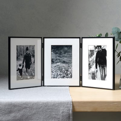 Black Steel Triple Frame 4x6'