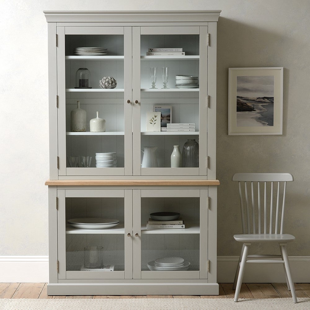 Chester Dove Grey Large Glazed Dresser