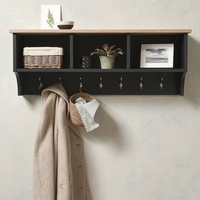 Storage Shelf and Hooks