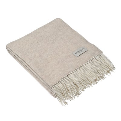 Throw With Cashmere Natural