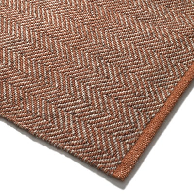 Milton Herringbone Rug Brick 200 x 300
