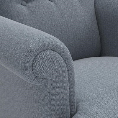Armchair - Navy - Eco Herringbone
