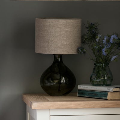 Greatfield Glass Table Lamp Forest Green