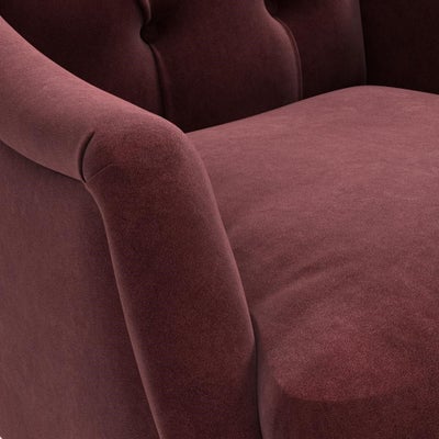 Armchair - Dark Rosehip - Matt Velvet