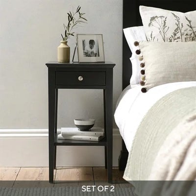 Narrow Bedside Set of 2