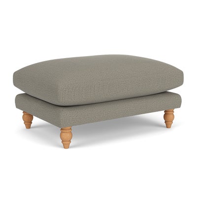 Foot Stool - Flax - Rustic Weave