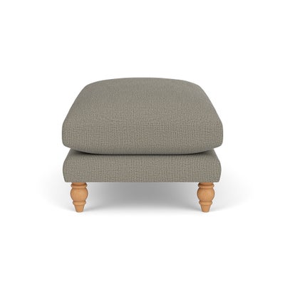 Foot Stool - Flax - Rustic Weave