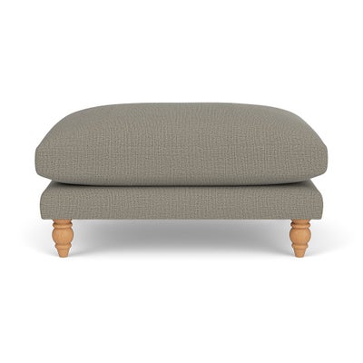Foot Stool - Flax - Rustic Weave