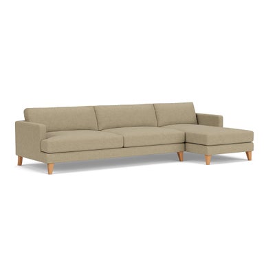 Chaise Extra Large Right Hand - Green Marl - House Weave