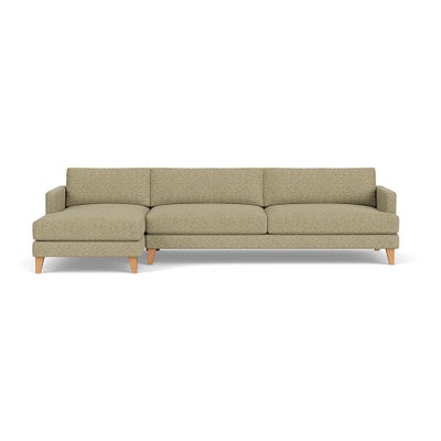 Chaise Extra Large Left Hand - Apple - Herringbone Weave