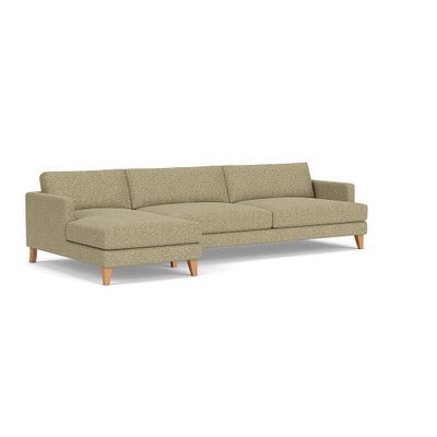 Chaise Extra Large Left Hand - Apple - Herringbone Weave