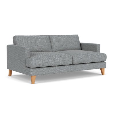 3 Seater - Navy - Herringbone Weave