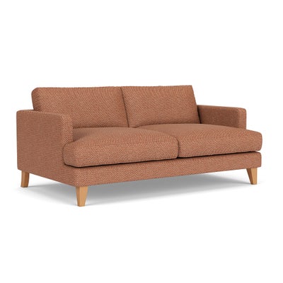 3 Seater - Brick - Herringbone Weave