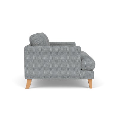 Large 2 Seater - Navy - Herringbone Weave