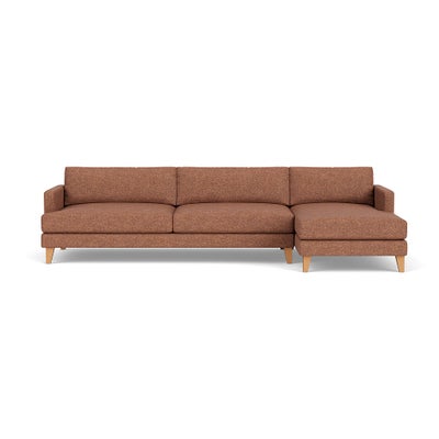 Chaise Extra Large Right Hand - Brick Marl - Aquaclean Oxford