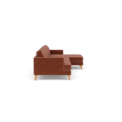 Chaise Extra Large Right Hand - Cinnamon - Eco Chenille