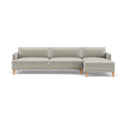 Chaise Extra Large Right Hand - Grey Mist - Eco Chenille