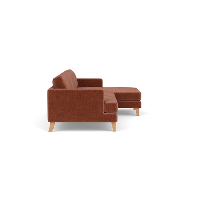 Chaise Large Right Hand - Cinnamon - Eco Chenille